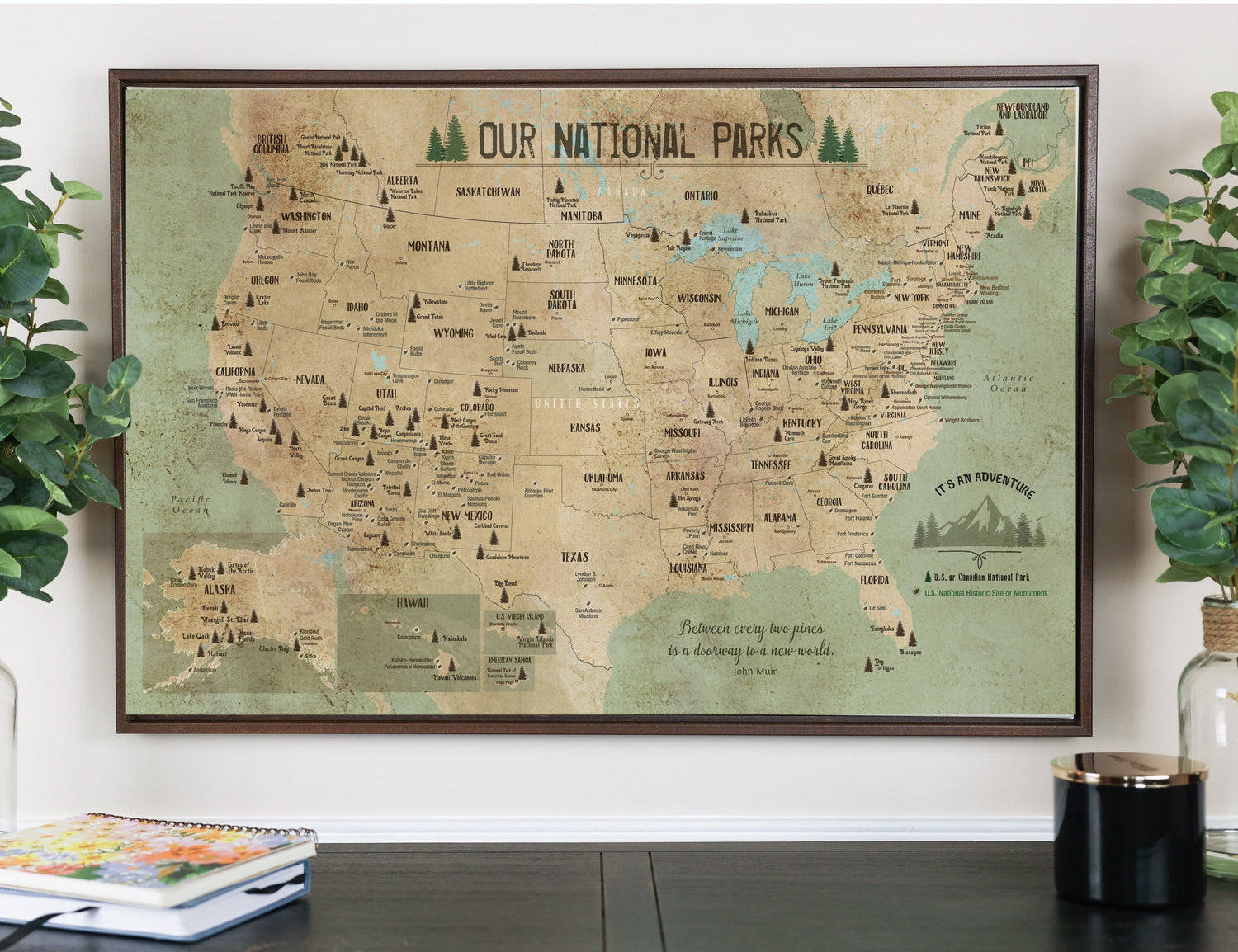 THE GREAT OUTDOORS: NATIONAL PARK MAPS