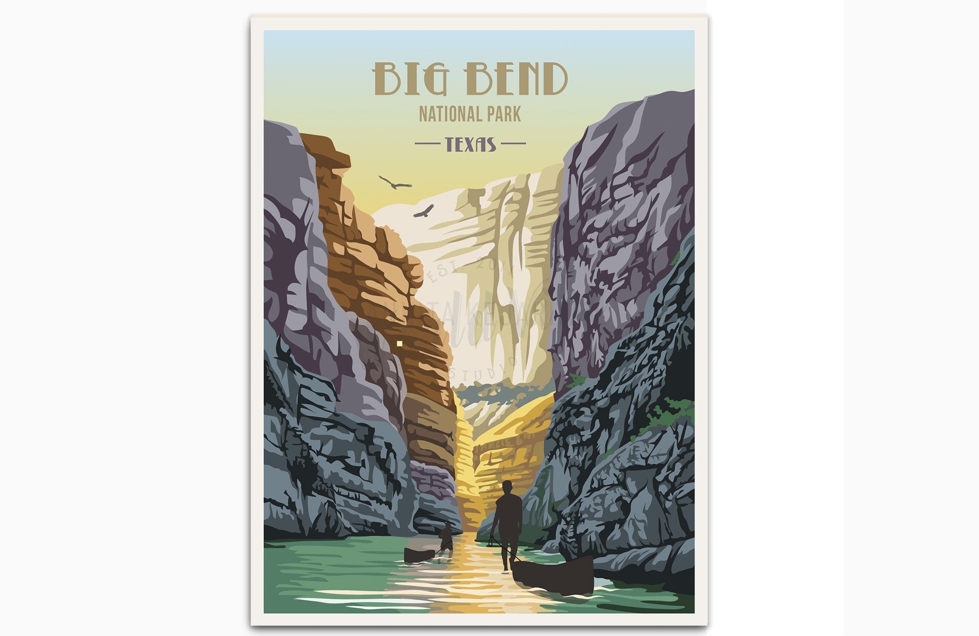 Big Bend National Park, Texas, National Park Poster, Unframed