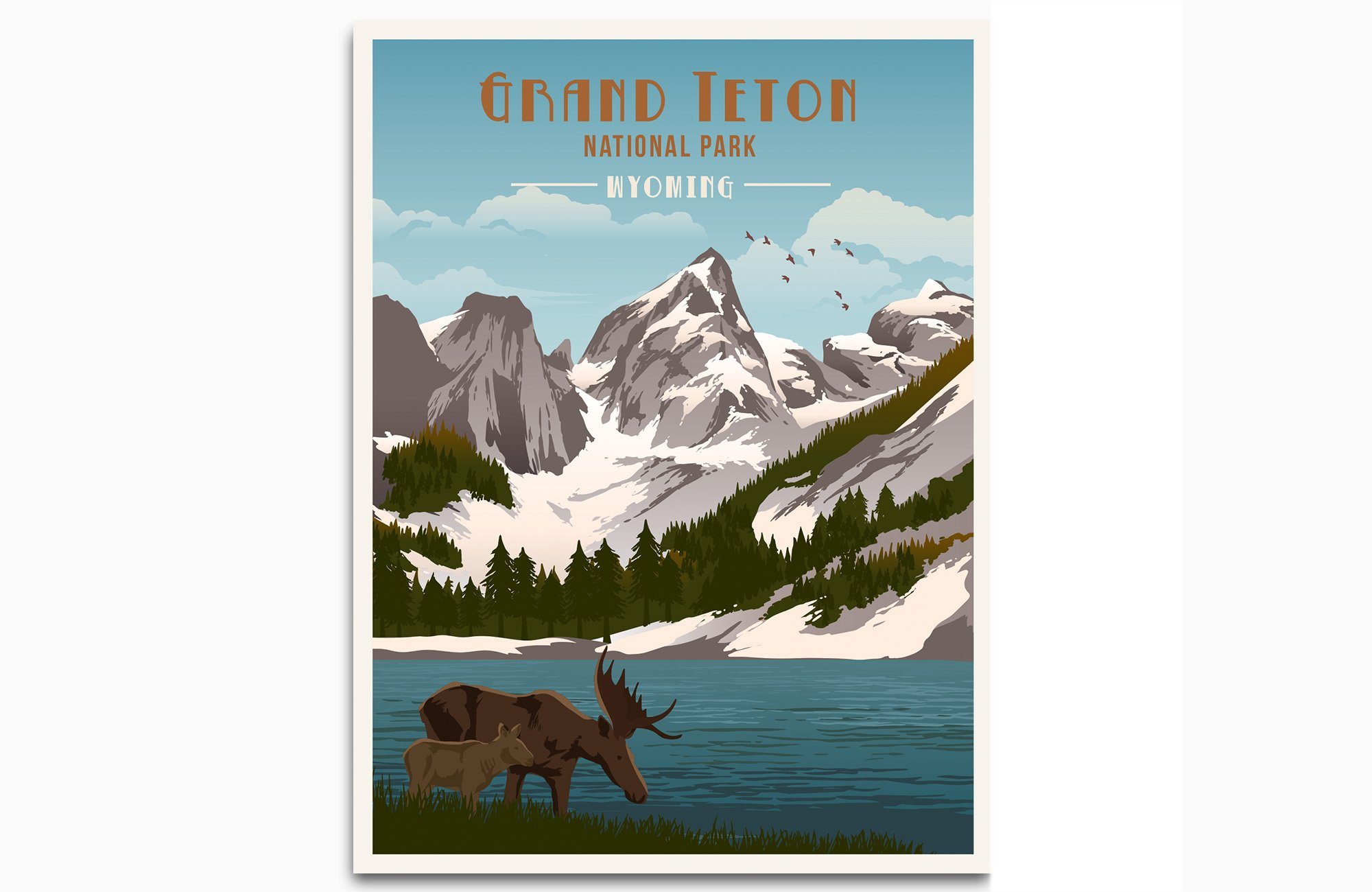 Grand Teton National Park 2003 Swiss online Import Poster 24 x 36