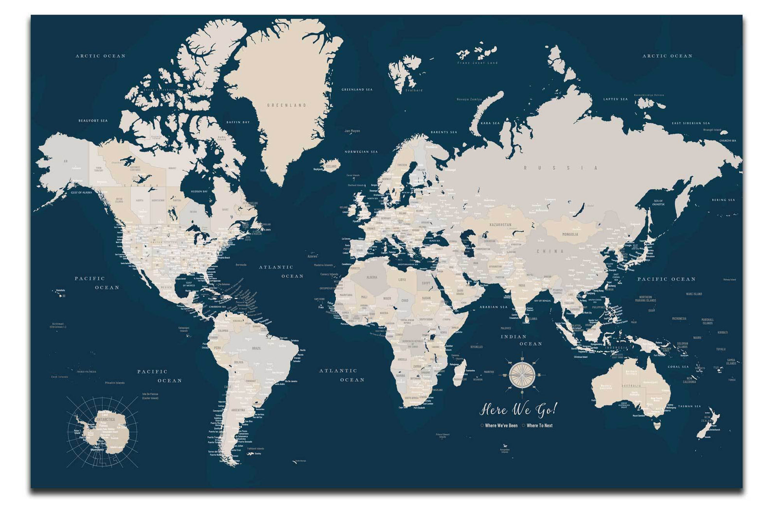 canvas world maps