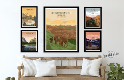 Pinnacles National Park, California, National Park Poster, RV Decor, Unframed Map World Vibe Studio 