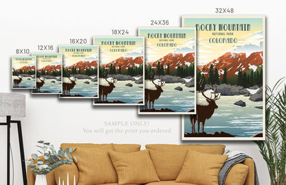 Saguaro National Park, Arizona, National Park Poster, Unframed Map World Vibe Studio 