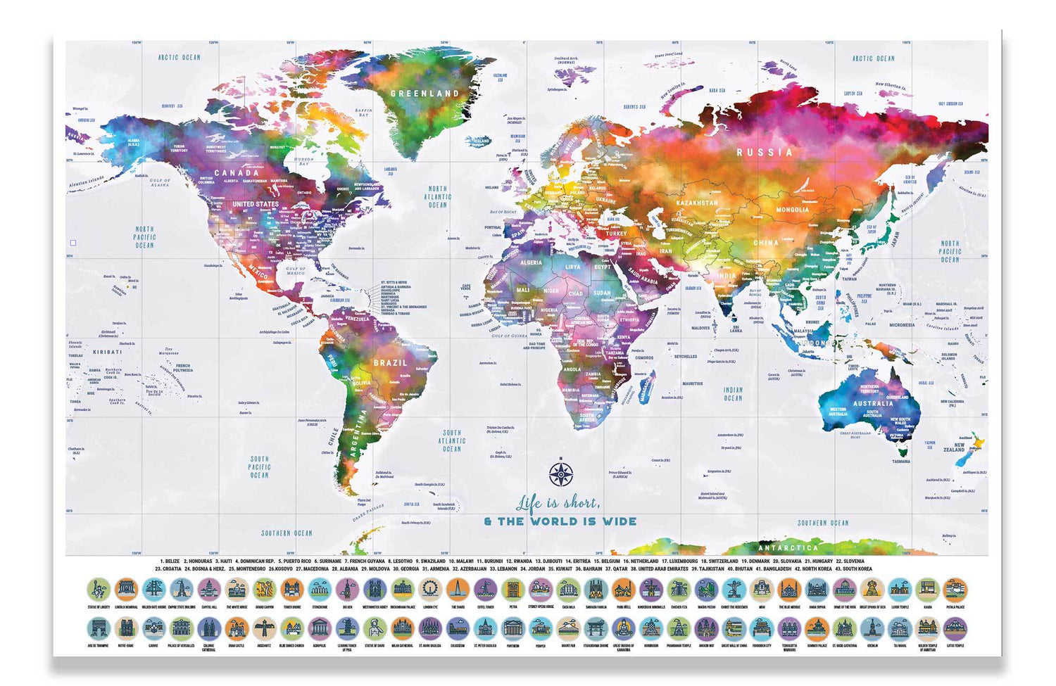 Scratch off World Map